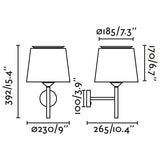 Savoy Applique Murale Faro Lighting