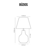 Buzios Lampe de Table Geo Contemporary