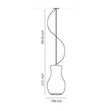 Fluid I Suspension Geo Contemporary