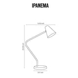 Ipanema Lampe de Table Geo Contemporary