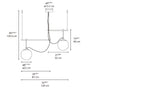 NH S3 2 arms Suspension Artemide Lighting