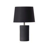 Jatoba Graphite Lampe de Table Geo Contemporary