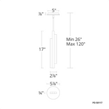 Tandem PD-50117 Mini Suspension Luminaire Modern Forms