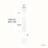 Juliet PD-58115 Mini Suspension Modern Forms