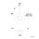 Cymbal PD-62114 Mini Suspension Modern Forms