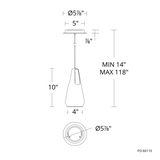 Ingot PD-66110 Mini Suspension modern Forms