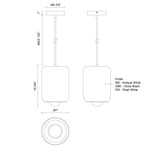 PD68507-XX-UNV Hayden Suspension Kuzco