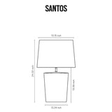 Santos Lampe de Table Geo Contemporary