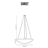 Sunset Suspension Geo Contemporary