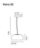 Vetra Suspension Luminaire de Marset