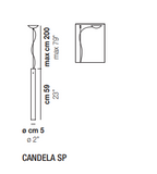 Candela Mini Suspension Vistosi