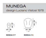 Munega Lampe de Table Vistosi