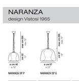 Naranza Pendant Vistosi