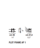 Plot Frame Applique Murale Luminaire Vistosi