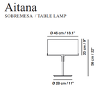 Aitana Lampe de Table Carpyen Luminaire Bureau