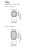 Mei Lampe de Table Carpyen