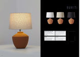 Buriti Terracotta Lampe de Table Geo Contemporary