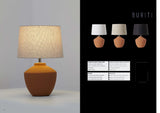 Buriti Terracotta Lampe de Table Geo Contemporary