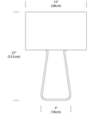 Tube Top 21 Lampe de Table Pablo Designs