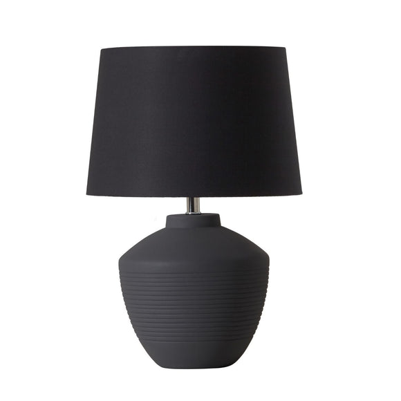 Buriti Graphite Lampe de Table Geo Contemporary