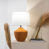 Buriti Terracotta Lampe de Table Geo Contemporary