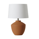 Buriti Terracotta Lampe de Table Geo Contemporary