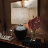 Buriti Graphite Lampe de Table Geo Contemporary