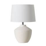 Buriti Blanc Lampe de Table Geo Contemporary