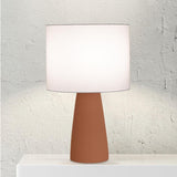 Inga Terracotta Lampe de Table Geo Contemporary