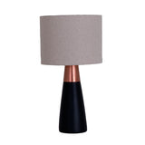 Ipê Noir / Cuivre Lampe de Table Geo Contemporary