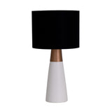 Ipê Blanc / Or Lampe de Table Geo Contemporary
