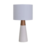 Ipê Blanc / Or Lampe de Table Geo Contemporary