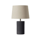 Jatoba Graphite Lampe de Table Geo Contemporary