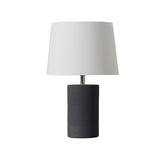 Jatoba Graphite Lampe de Table Geo Contemporary