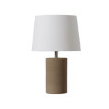 Jatoba Sable Lampe de Table Geo Contemporary