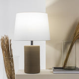 Jatoba Sable Lampe de Table Geo Contemporary