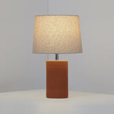 Jatoba Terracotta Lampe de Table Geo Contemporary