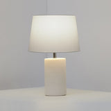 Jatoba Blanc Lampe de Table Geo Contemporary