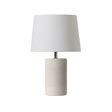 Jatoba Blanc Lampe de Table Geo Contemporary