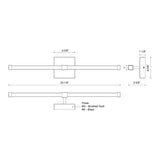 VL23524 Blade 24 pouces Applique Murale Vanité