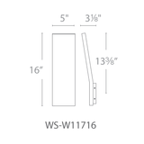 Blade WS-W117XX Applique Murale Extérieur Modern Forms