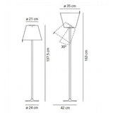 Melampo Floor Lamp Light from Artemide