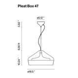 Pleatbox 47 Éclairage Suspension Luminaire de Marset