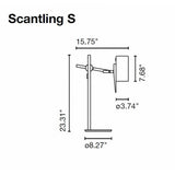 Scantling Lampe de Table de Marset