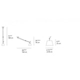 Tolomeo off center shade 14 inches