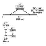 Parallax Linéaire Suspension Lumière de Techlighting