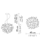 Veli Foliage Suspension Slamp