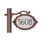 Florence - Plaque d'adresse horizontale pour poteau - 1734 - Snoc
